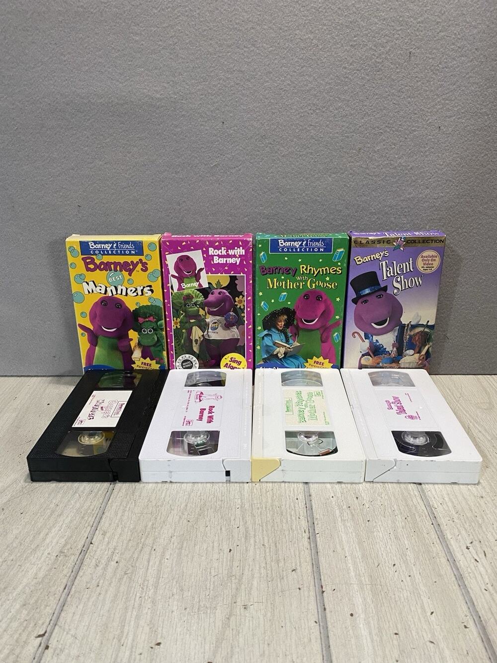 Lot of 4 Barney & Friends VHS Tapes